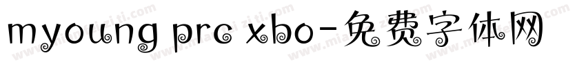 myoung prc xbo字体转换